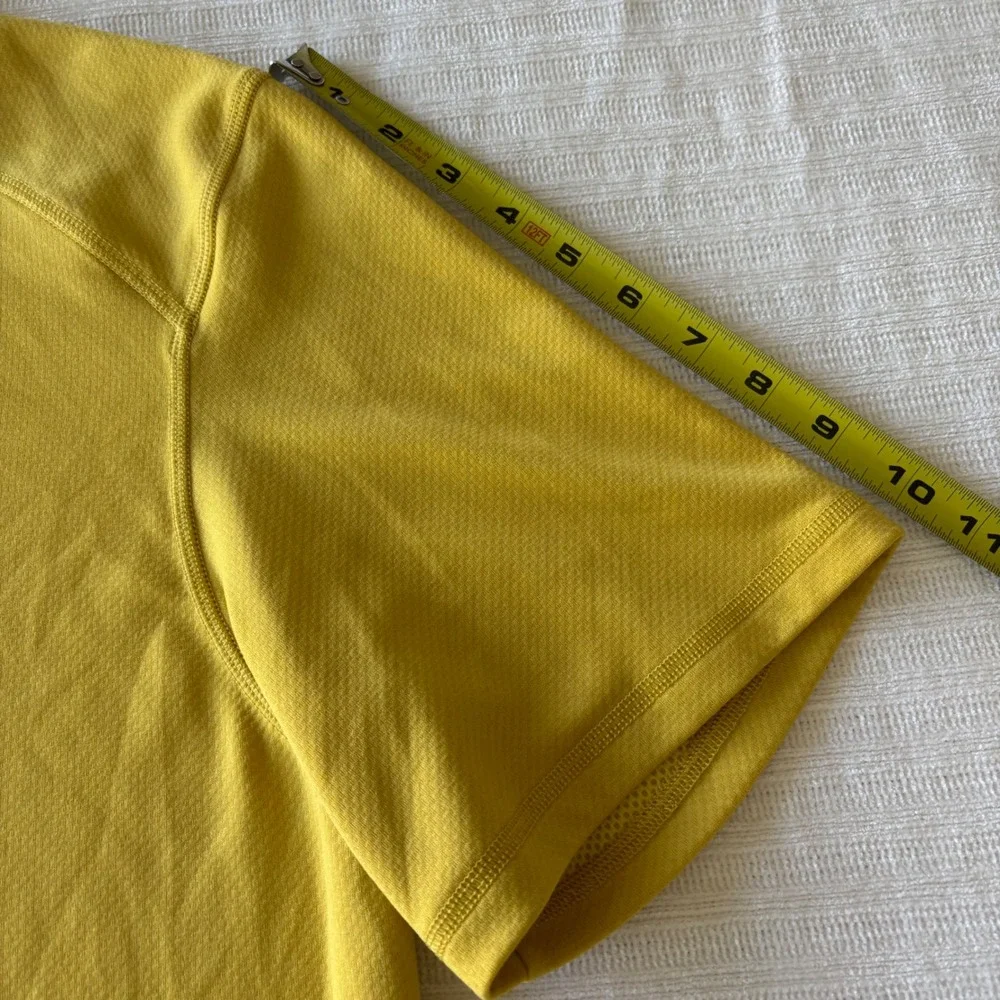 The North Face Mens FlashDry Polo Shirt Yellow Short Sleeve XL NF0A2UN2